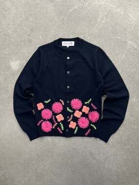 Comme des Garçons GIRL Flower Cardigan Sweater - S